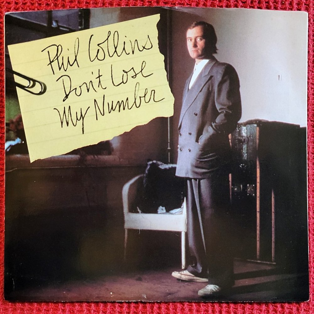 VINYL COLLECTORS -> Phil Collins - RARE Promo Copy 45RPM - Don't Lose My Number